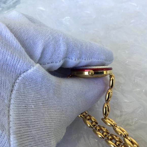 Vintage Gucci 11/12.2 Interchangeable Bezel Watch Gold Tone Near Mint Condition - Picture 9 of 16